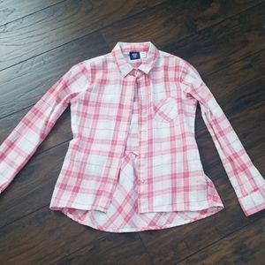 Girls long sleeve flannel shirt